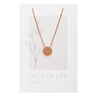Halskette Piece of Life - rosévergoldet - Kreis