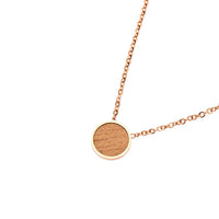 Halskette Piece of Life - rosévergoldet - Kreis