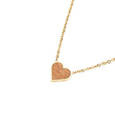 Halskette Piece of Life - vergoldet - Herz
