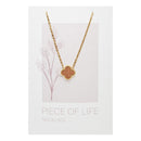 Halskette Piece of Life - vergoldet - Kleeblatt