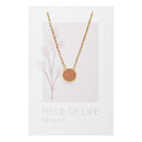 Halskette Piece of Life - vergoldet - Kreis