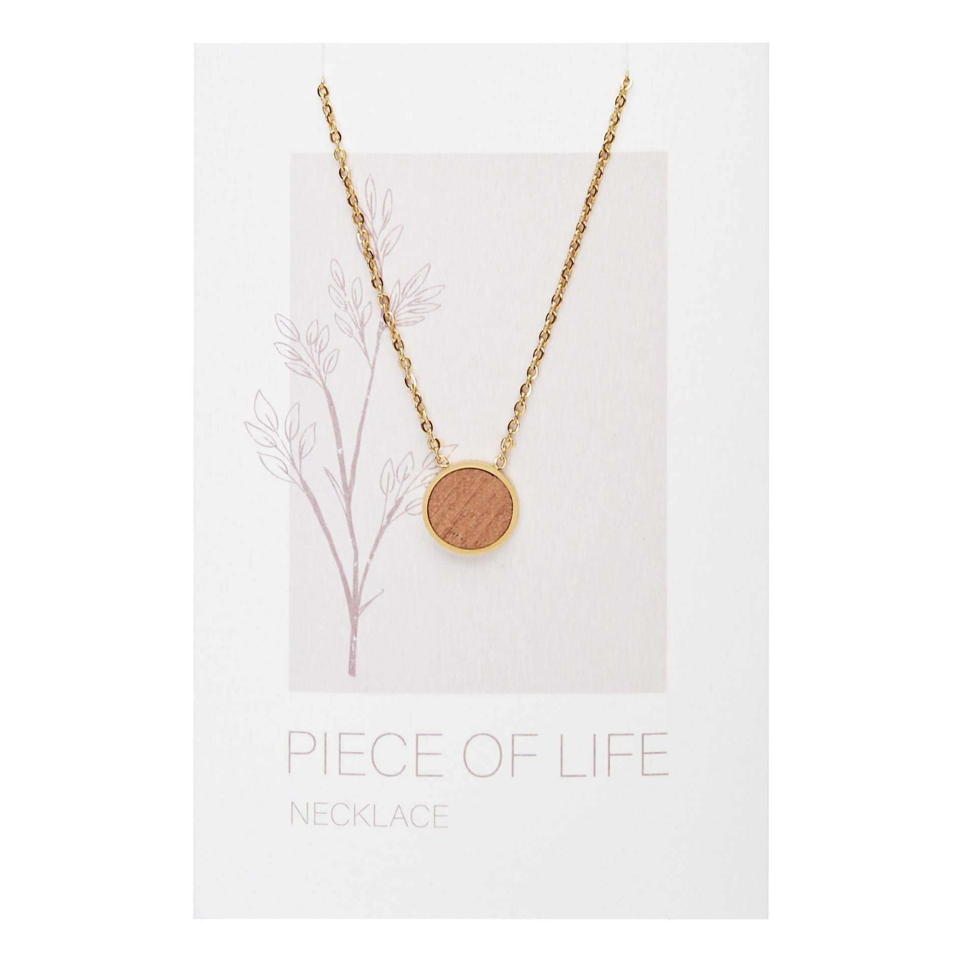 Halskette Piece of Life - vergoldet - Kreis
