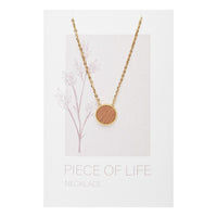 Halskette Piece of Life - vergoldet - Kreis