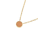 Halskette Piece of Life - vergoldet - Kreis