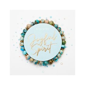 Armband - "Joyful Spirit" - Aqua Terra Jaspis Blue