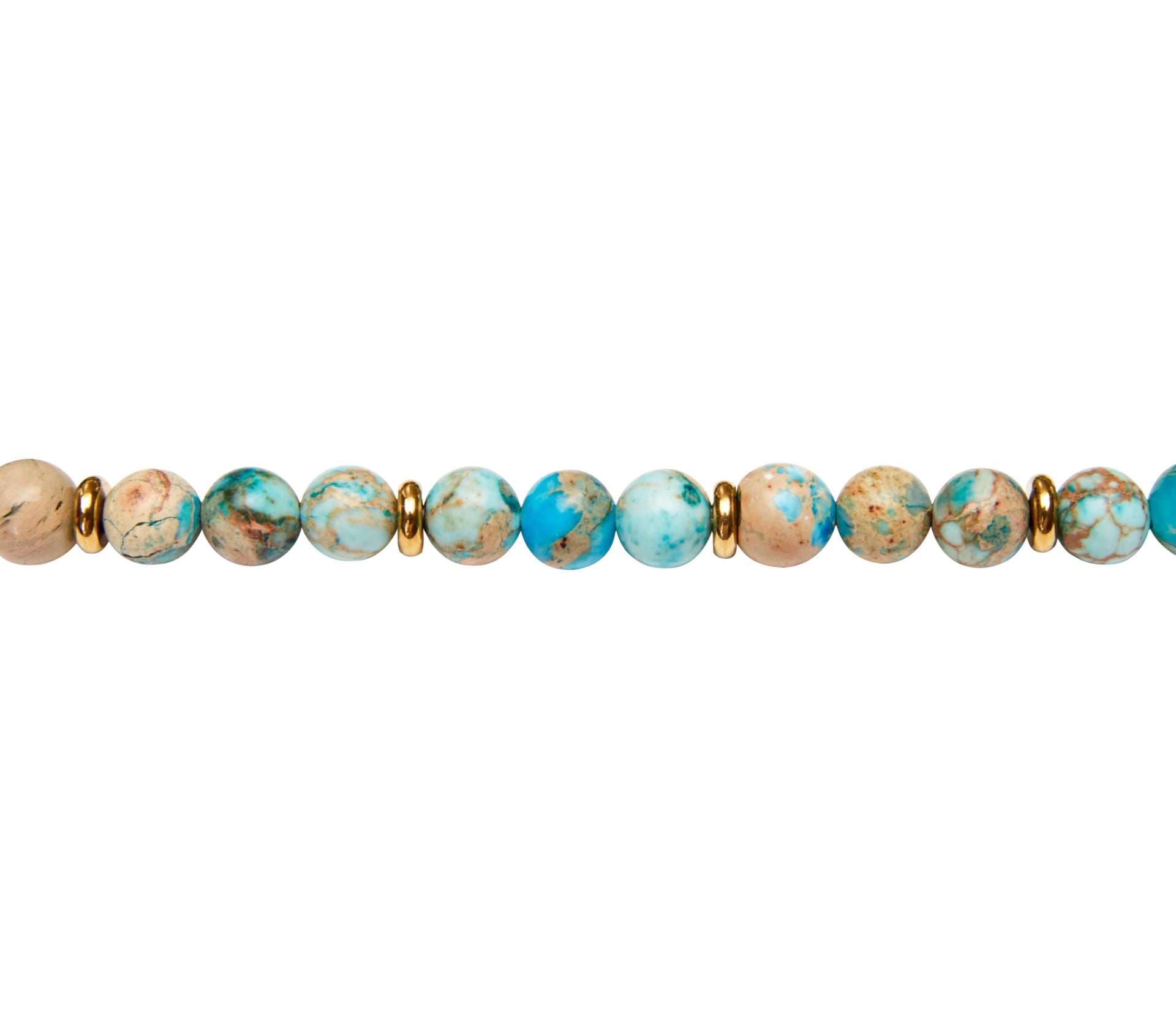Armband - "Joyful Spirit" - Aqua Terra Jaspis Blue