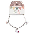 Armband - "Happy Kids" - 3 Anhänger - Einhorn