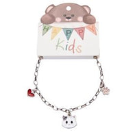 Armband - "Happy Kids" - 3 Anhänger - Katze