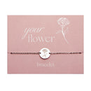 Armband Your Flower - Edelstahl - Nelke - Januar