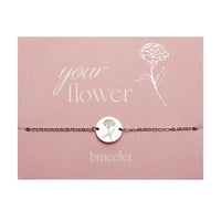 Armband Your Flower - Edelstahl - Nelke - Januar
