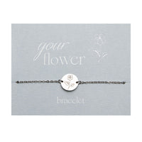 Armband Your Flower - Edelstahl - Veilchen - Februar