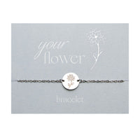 Armband Your Flower - Edelstahl - Weihnachtsstern - Dezember