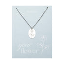 Halskette Your Flower - Edelstahl - Veilchen - Februar