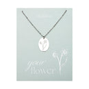 Halskette Your Flower - Edelstahl - Narzisse - März