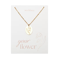 Halskette Your Flower - vergoldet - Maiglöckchen - Mai
