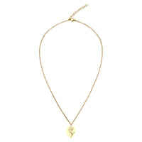 Halskette Your Flower - vergoldet - Mohnblume - August