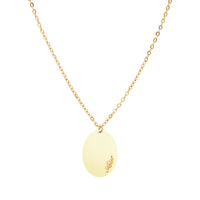 Halskette Your Flower - vergoldet - Aster - September