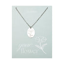 Halskette Your Flower - Edelstahl - Cosmea - Oktober