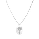 Halskette Your Flower - Edelstahl - Chrysantheme - November