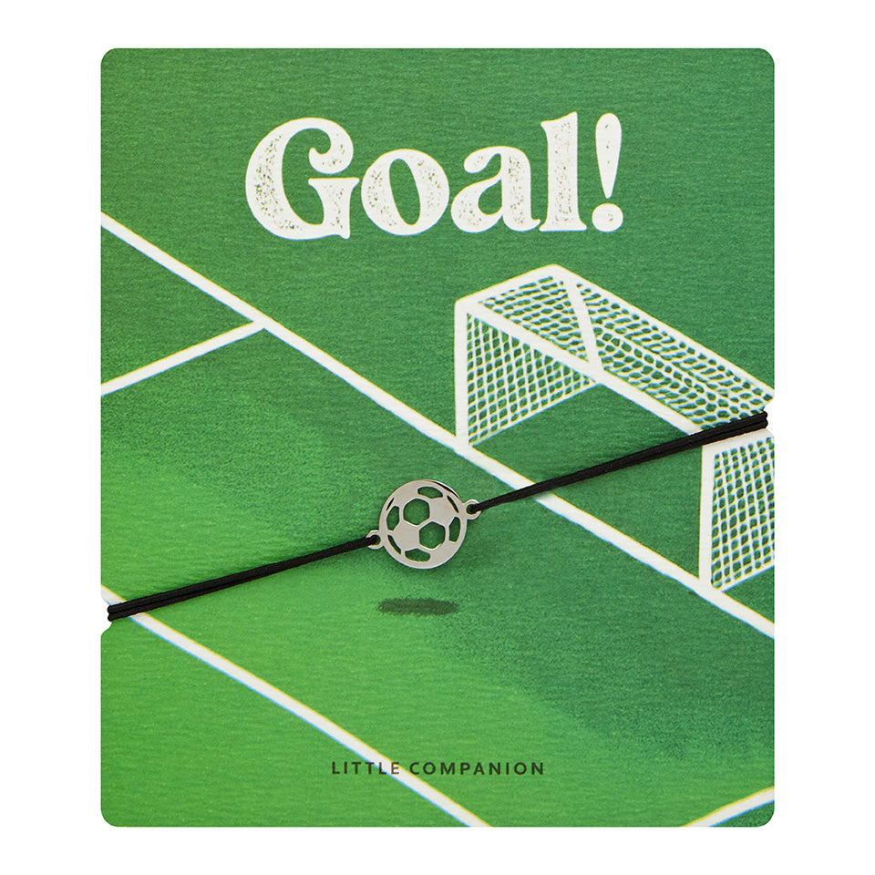 Armband - „little companion“ - Edelstahl - Fußball