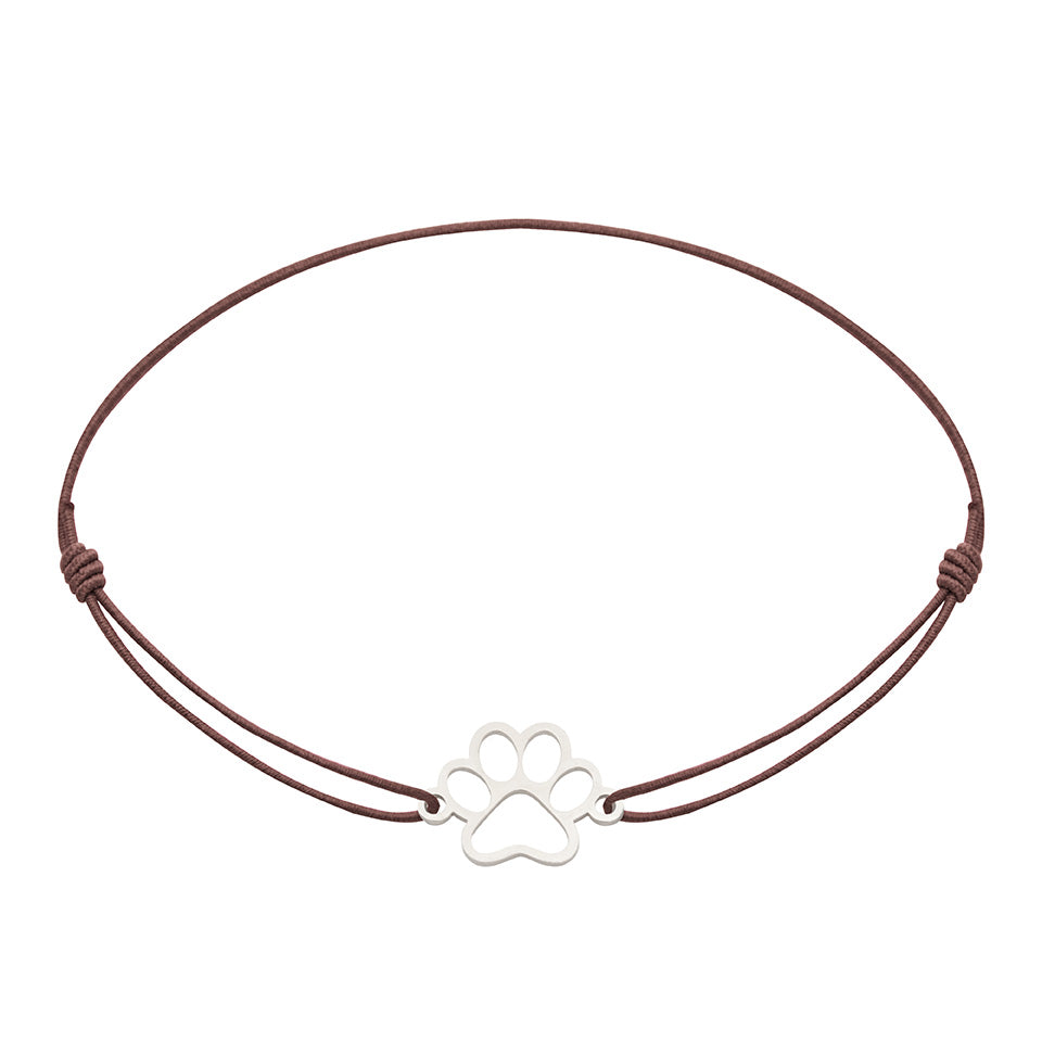 Armband - „little companion“ - Edelstahl - Pfote