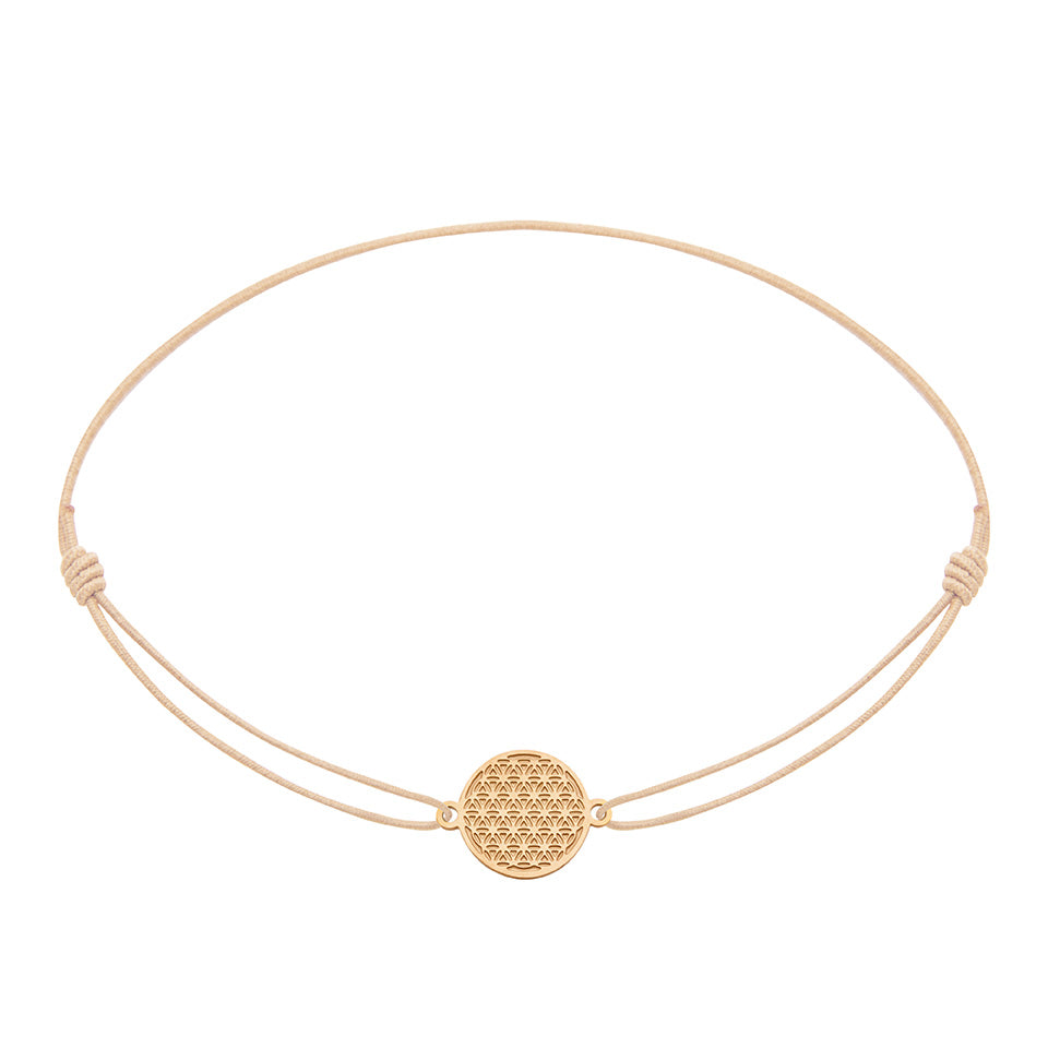 Armband - „little companion“ - rosévergoldet - Blume des Lebens