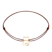 Armband - „little companion“ - rosévergoldet - Katze