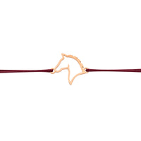 Armband - „little companion“ - rosévergoldet - Pferd