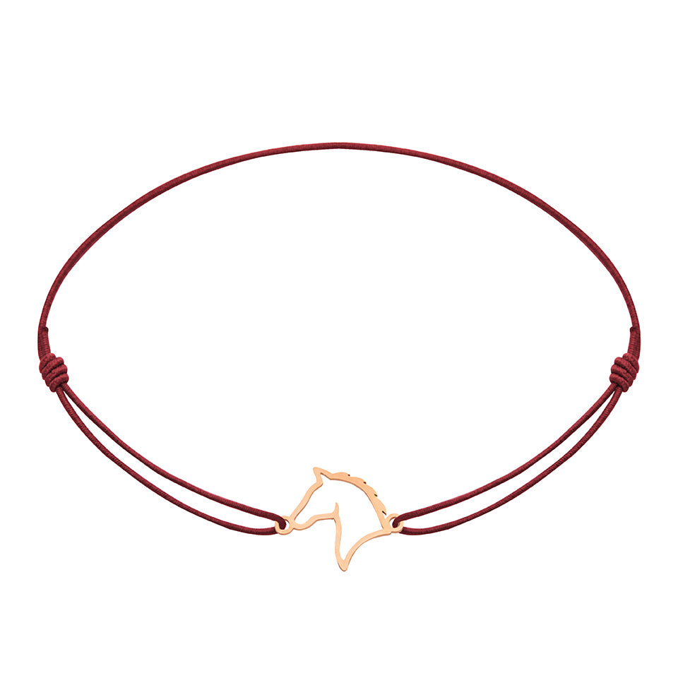 Armband - „little companion“ - rosévergoldet - Pferd