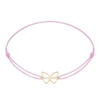 Armband - „little companion“ - rosévergoldet - Schmetterling