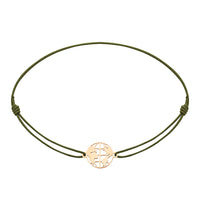 Armband - „little companion“ - rosévergoldet - Weltkugel