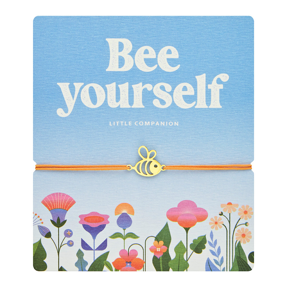 Armband - „little companion“ - vergoldet - Biene