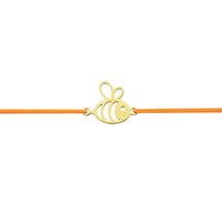 Armband - „little companion“ - vergoldet - Biene