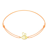 Armband - „little companion“ - vergoldet - Biene