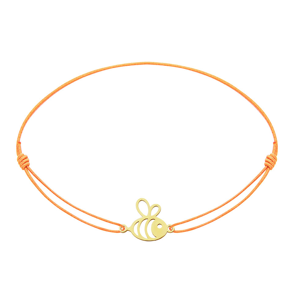 Armband - „little companion“ - vergoldet - Biene