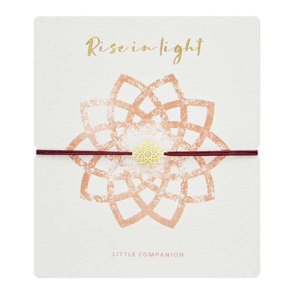 Armband - „little companion“ - vergoldet - Blüte