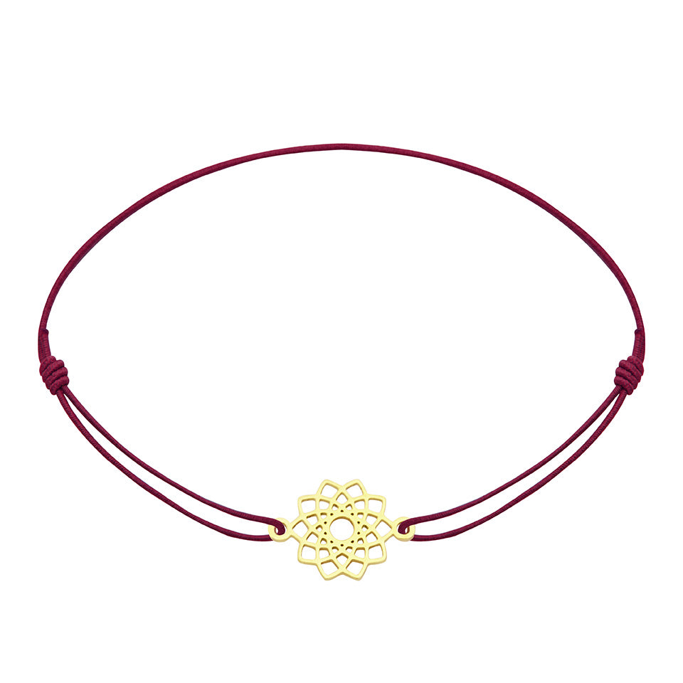 Armband - „little companion“ - vergoldet - Blüte