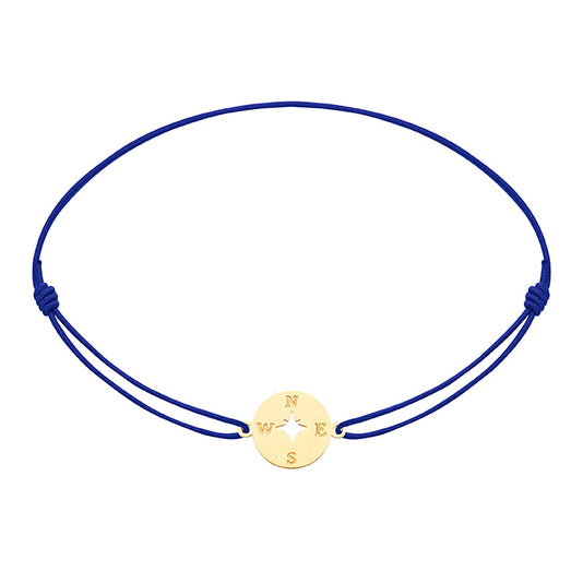 Armband - „little companion“ - vergoldet - Kompass