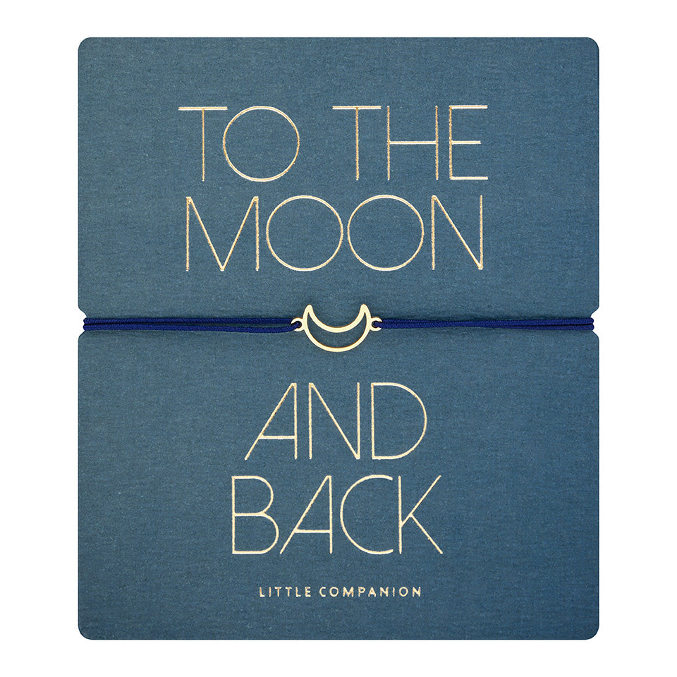 Armband - „little companion“ - vergoldet - Mond