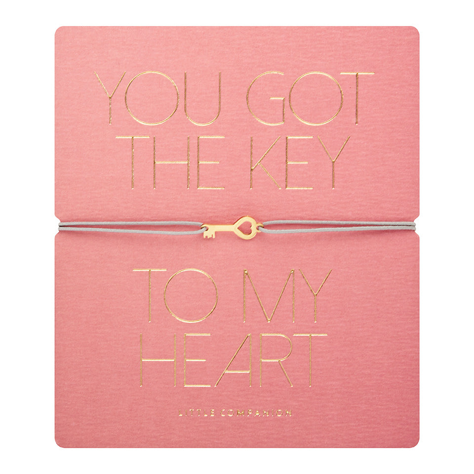 Armband - „little companion“ - vergoldet - Schlüssel