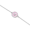 Armband - "little stories" - silberfarben - Herz