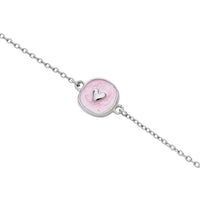 Armband - "little stories" - silberfarben - Herz