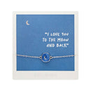 Armband - "little stories" - silberfarben - Mond