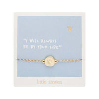 Armband - "little stories" - goldfarben - Engel