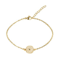 Armband - "little stories" - goldfarben - Engel