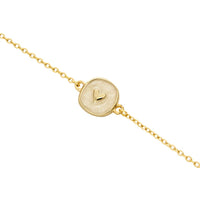 Armband - "little stories" - goldfarben - Herz