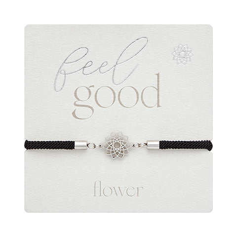 Armband - "feel good" - Edelstahl - Blume