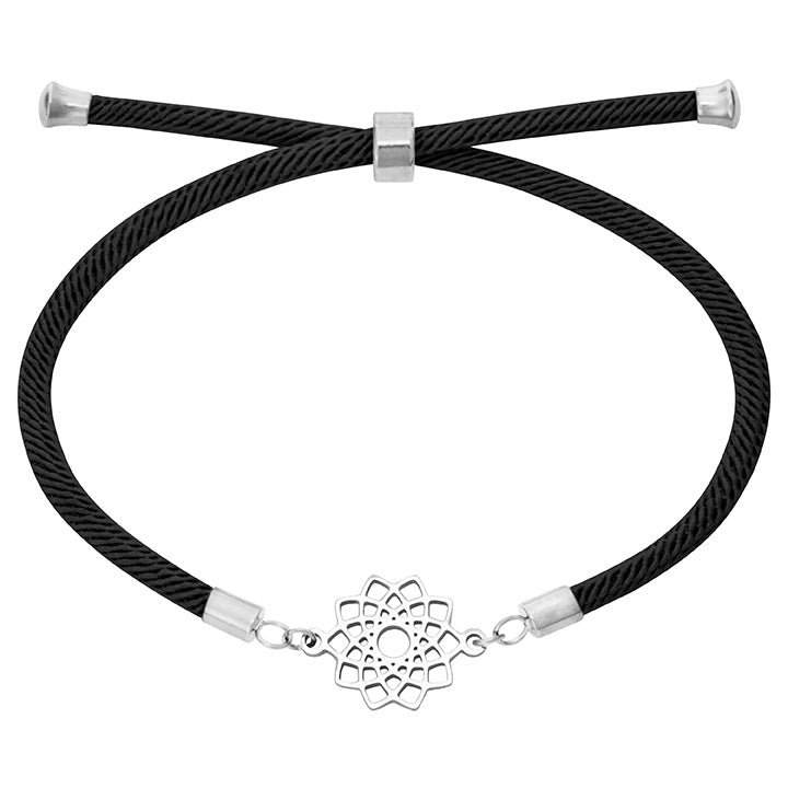 Armband - "feel good" - Edelstahl - Blume