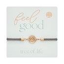 Armband - "feel good" - Edelstahl rosévergoldet - Baum des Lebens