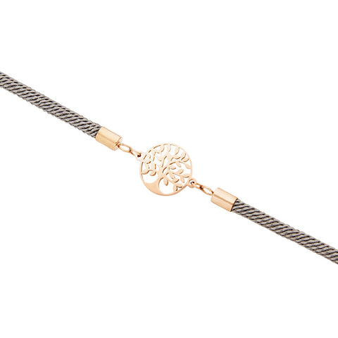 Armband - "feel good" - Edelstahl rosévergoldet - Baum des Lebens